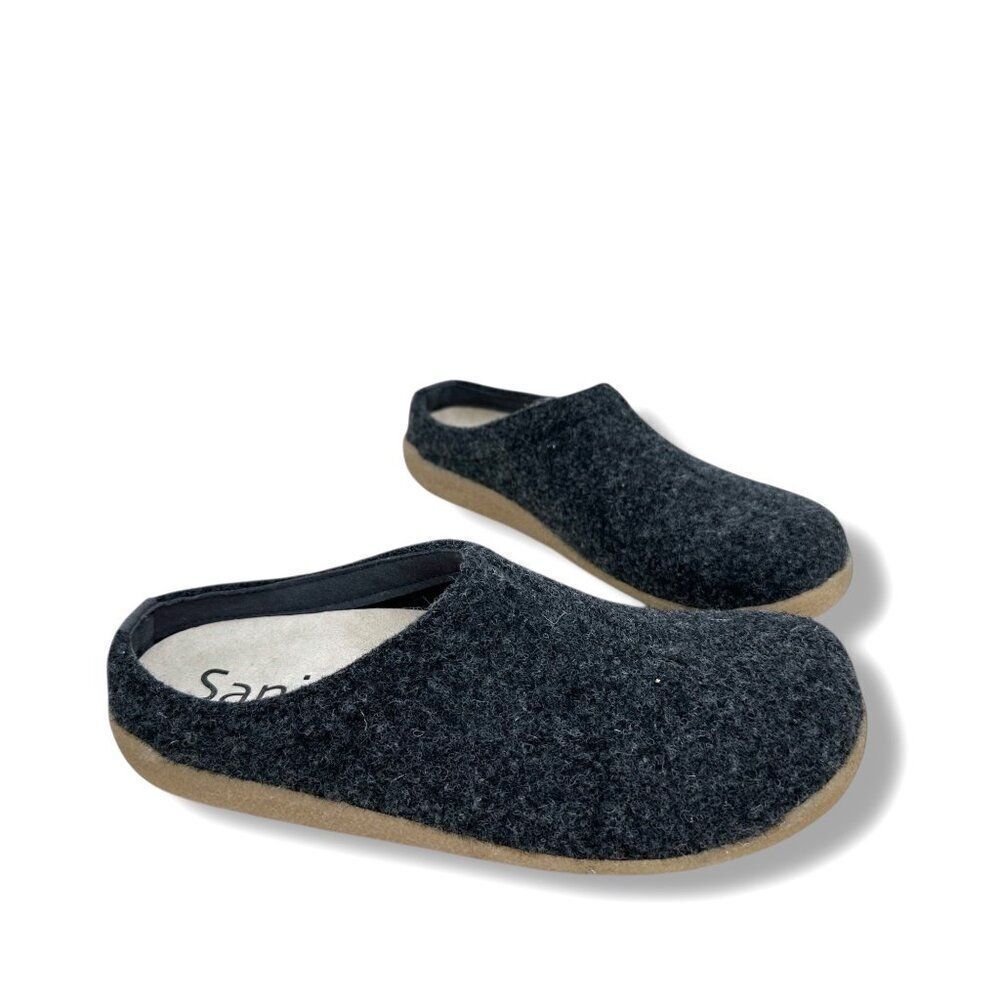 Sanita $149 Lodge Supportive Slide Unisex Wool Felt Slipper EU 40 Indoor Outdoor - Picture 3 of 13